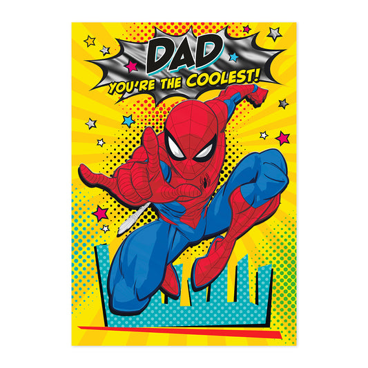 Hallmark Spiderman Father's Day Card - Dad, You're the Coolest