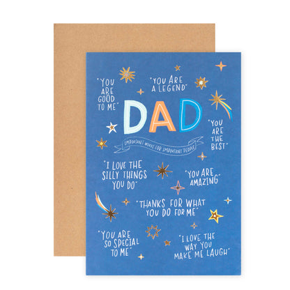 Hallmark Father's Day Card - Important Words