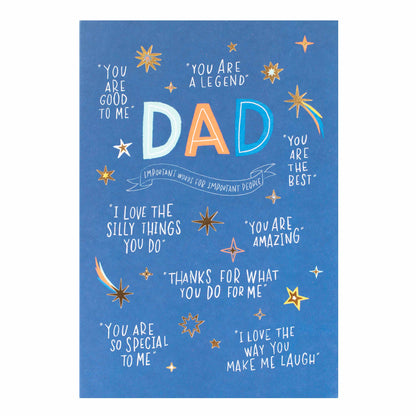Hallmark Father's Day Card - Important Words