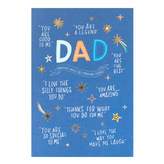 Hallmark Father's Day Card - Important Words