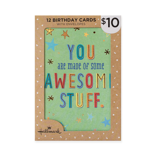 Hallmark 12 Pack Birthday Cards - Fun & Encouraging