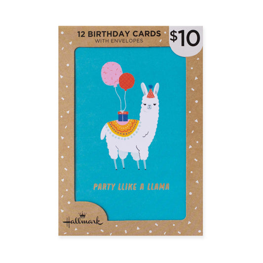 Hallmark 12 Pack Birthday Cards - Fun Animals