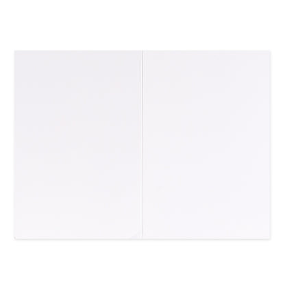 Hallmark 12 Pack Thank You Cards - Colours & Shapes featuring a blank white card, flat lay view, suitable for personal messages.