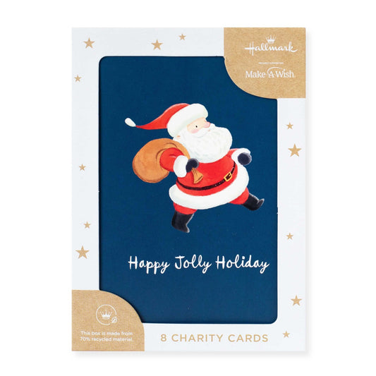 Hallmark 8 Pack Boxed Charity Christmas Cards - Happy Jolly Holiday