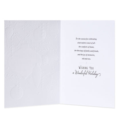 Hallmark 10 Pack Boxed Charity Christmas Cards - Glistening Gold