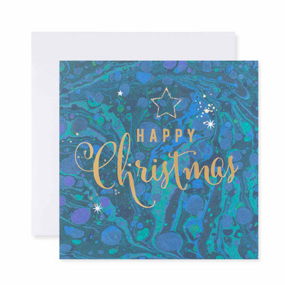 Hallmark 10 Pack Boxed Charity Christmas Cards - Merry Marble