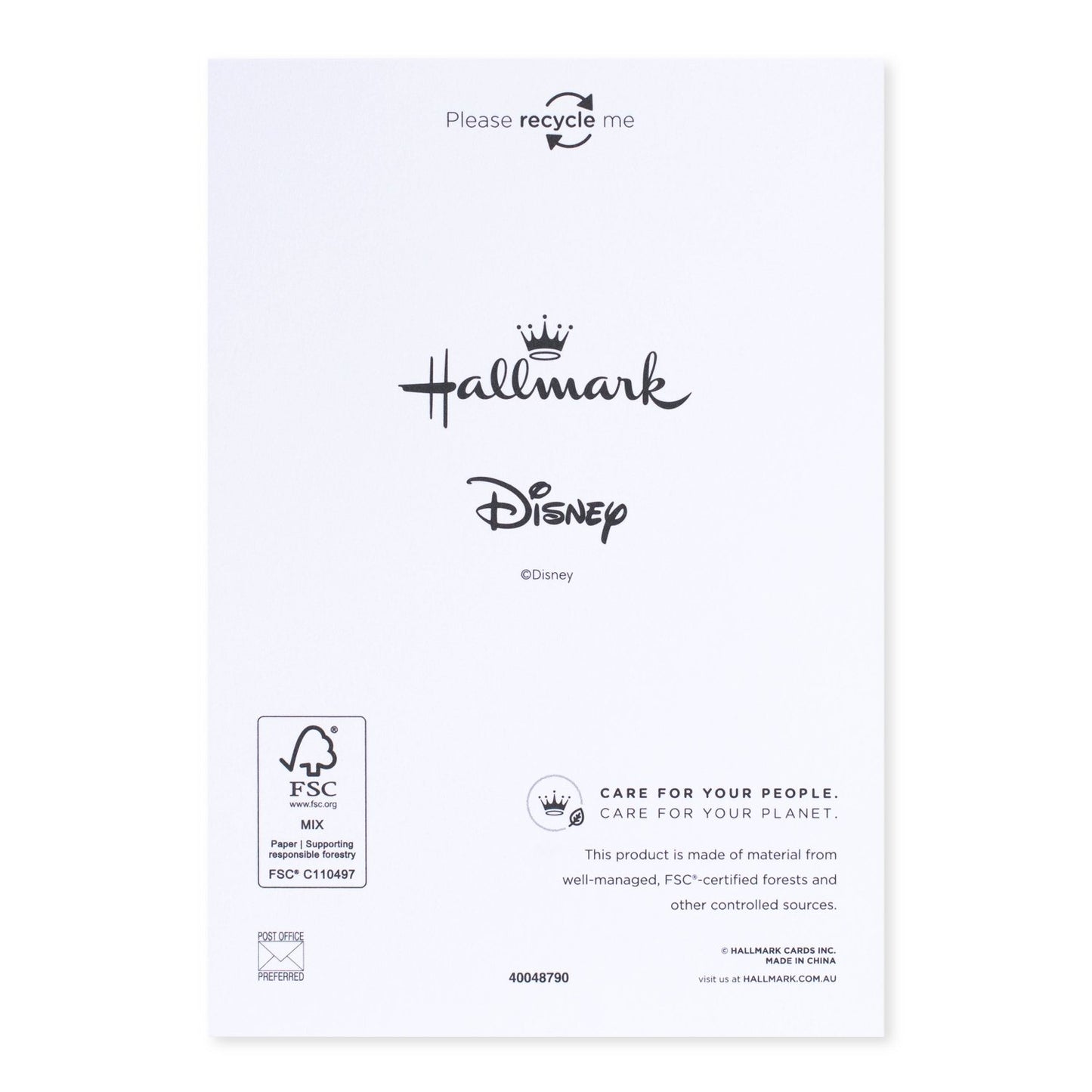 Hallmark x Disney 10 Pack Boxed Charity Christmas Cards - Mickey Mouse & Minnie Mouse