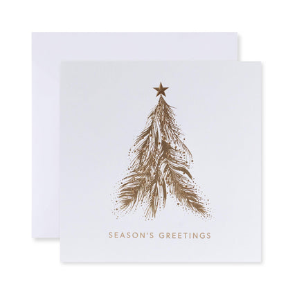 Hallmark 10 Pack Boxed Charity Christmas Cards - Tree & Stars