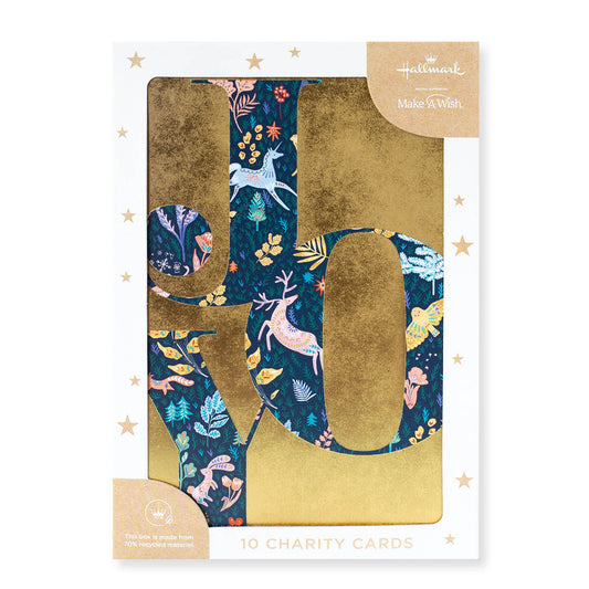 Hallmark 10 Pack Boxed Charity Christmas Cards - Joy & Peace
