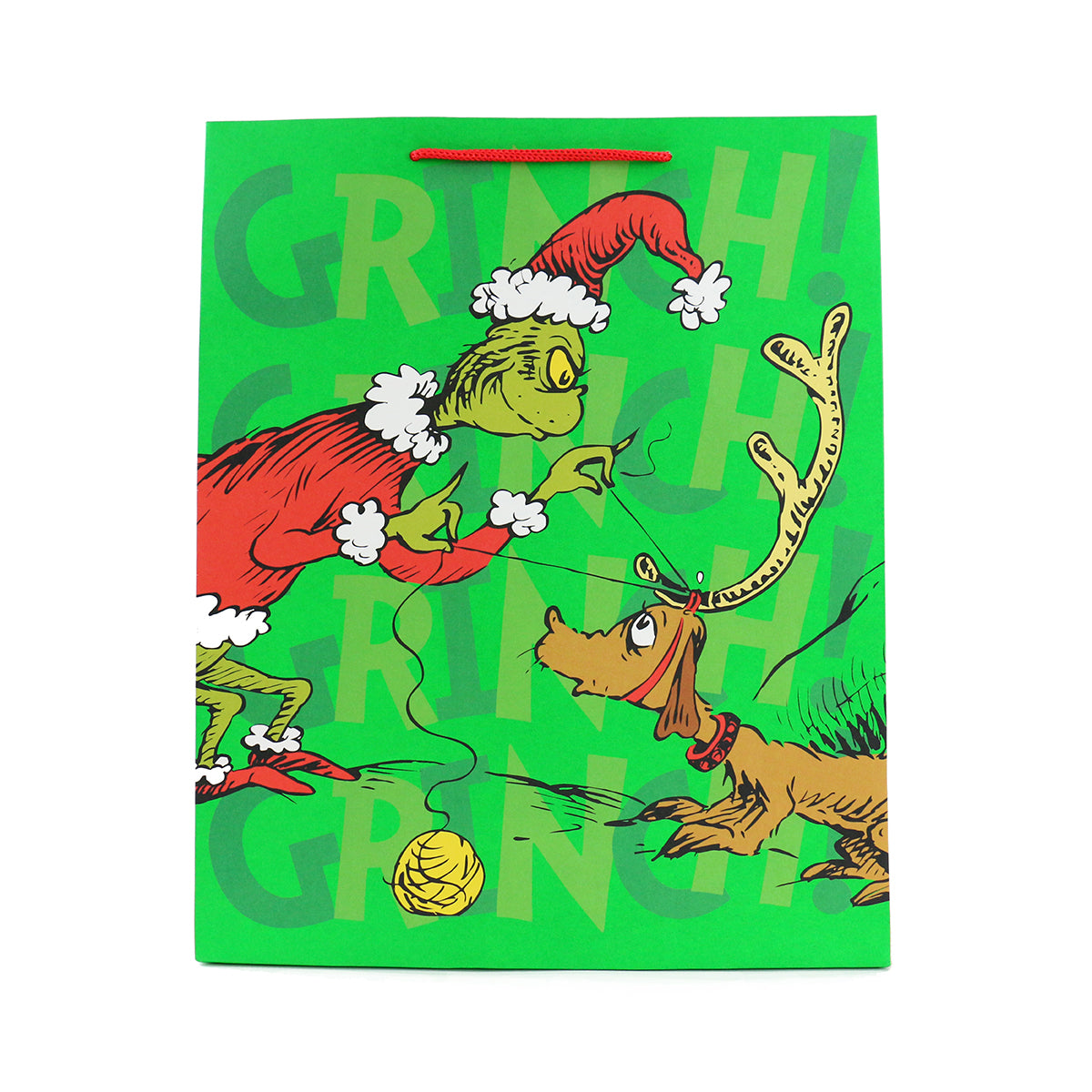 Hallmark Dr Seuss The Grinch Large Gift Bag - Grinch & Max