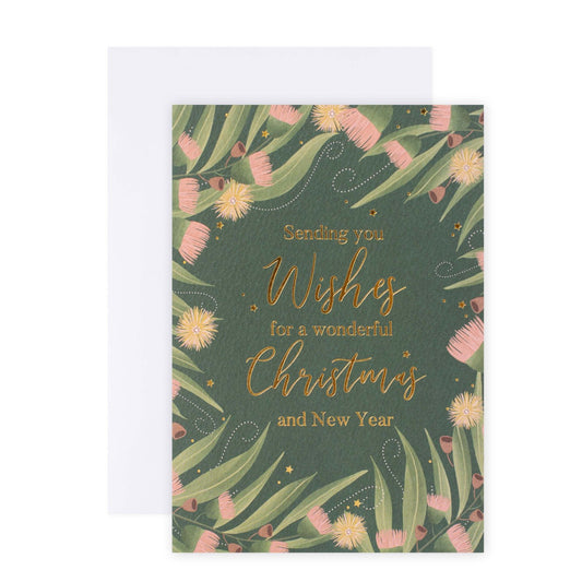 Hallmark x Christie Williams 10 Pack Boxed Charity Christmas Cards - Fern & Baubles