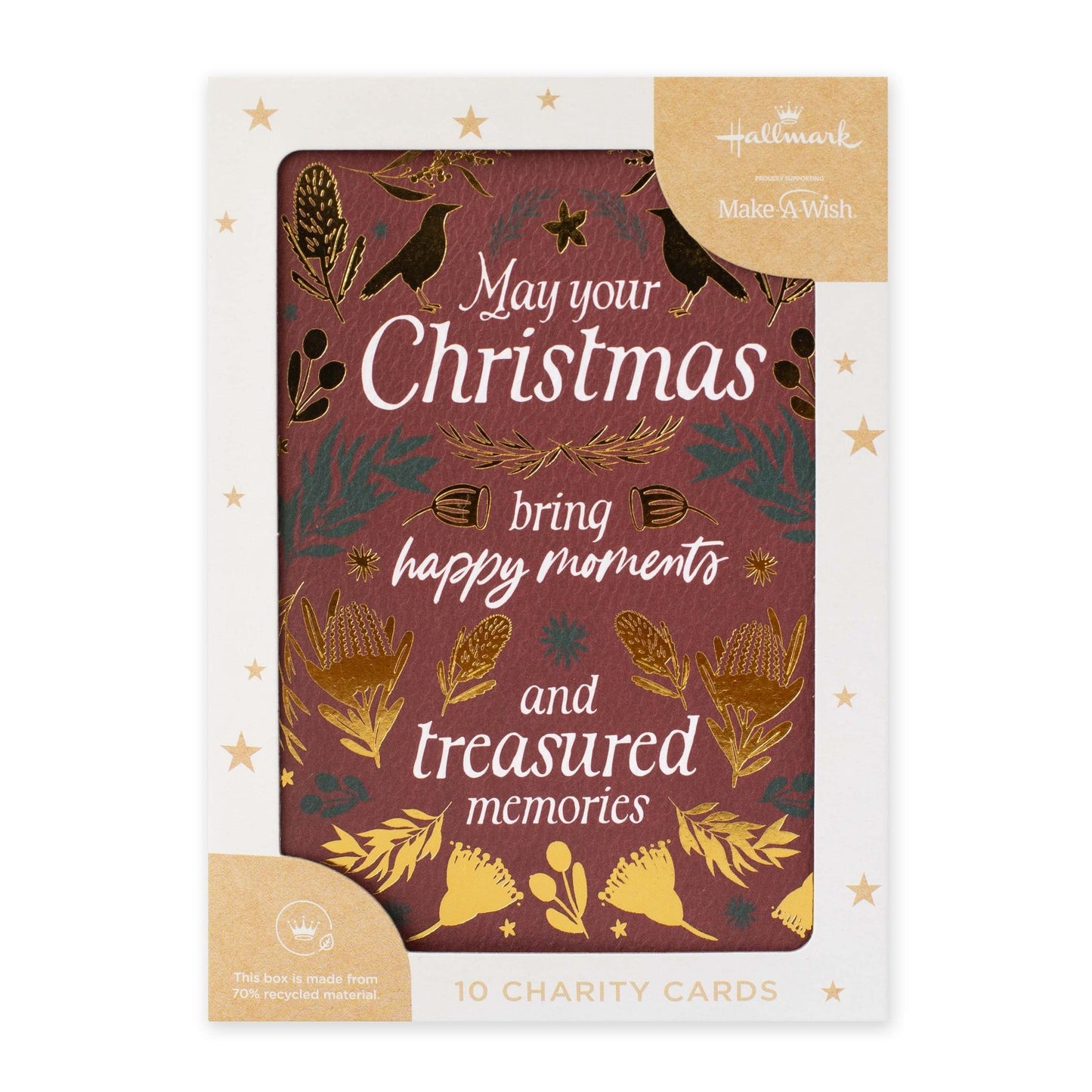 Hallmark x Christie Williams 10 Pack Boxed Charity Christmas Cards - Treasured Memories