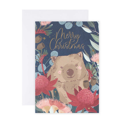 Hallmark x Christie Williams 10 Pack Boxed Charity Christmas Cards - Wombat & Kangaroo