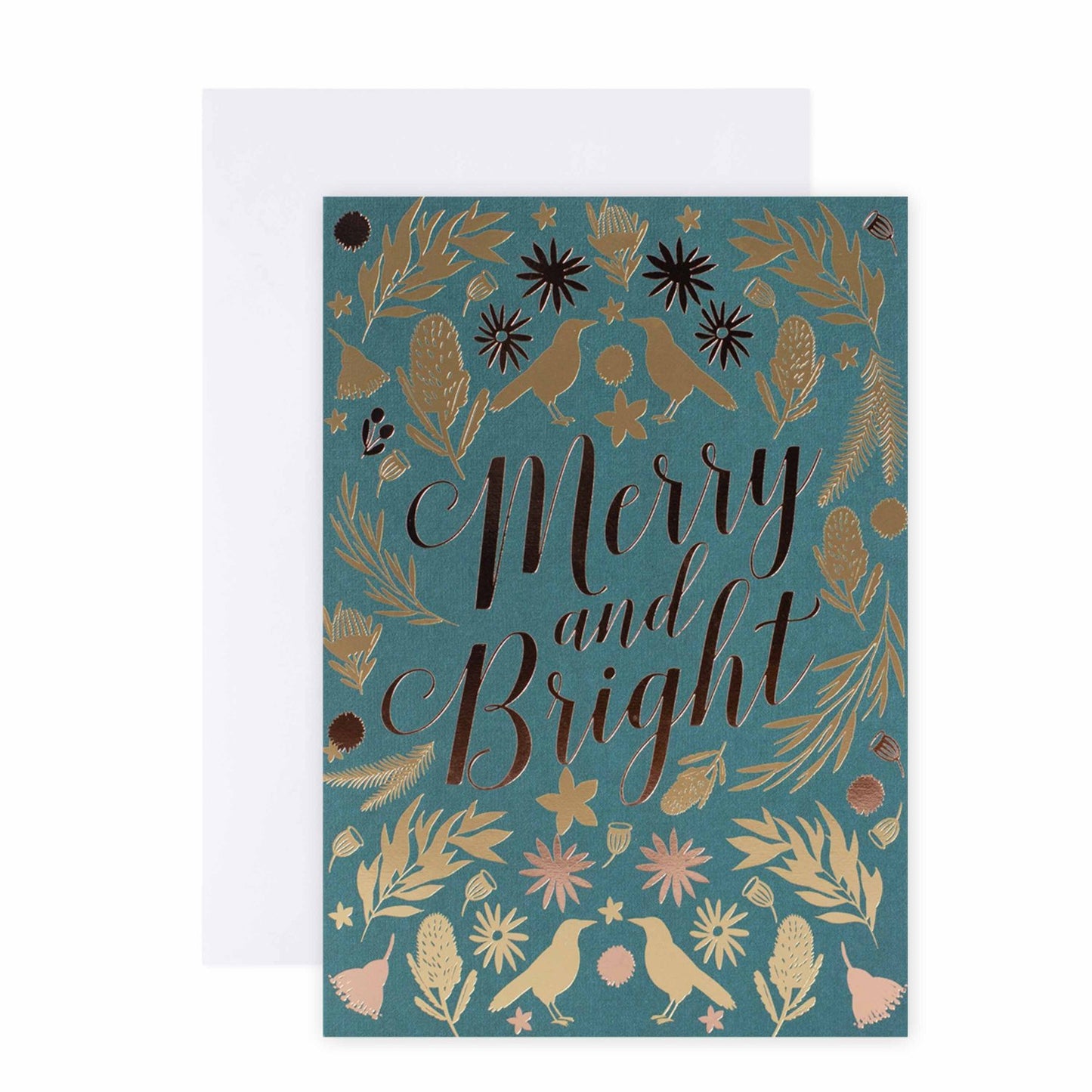 Hallmark x Christie Williams 10 Pack Boxed Charity Christmas Cards - Fern & Baubles