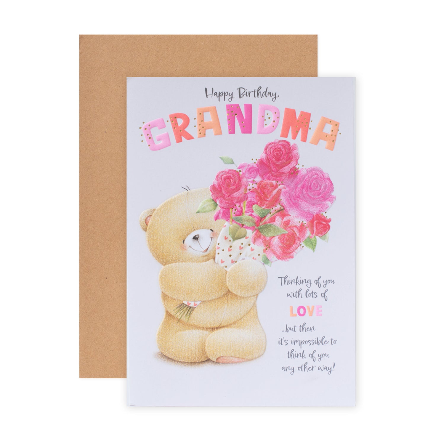 Hallmark Forever Friends Birthday Card for Grandma - Lots of Love