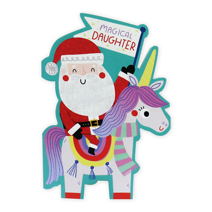 Hallmark Christmas Card For Daughter - Magical Unicorn