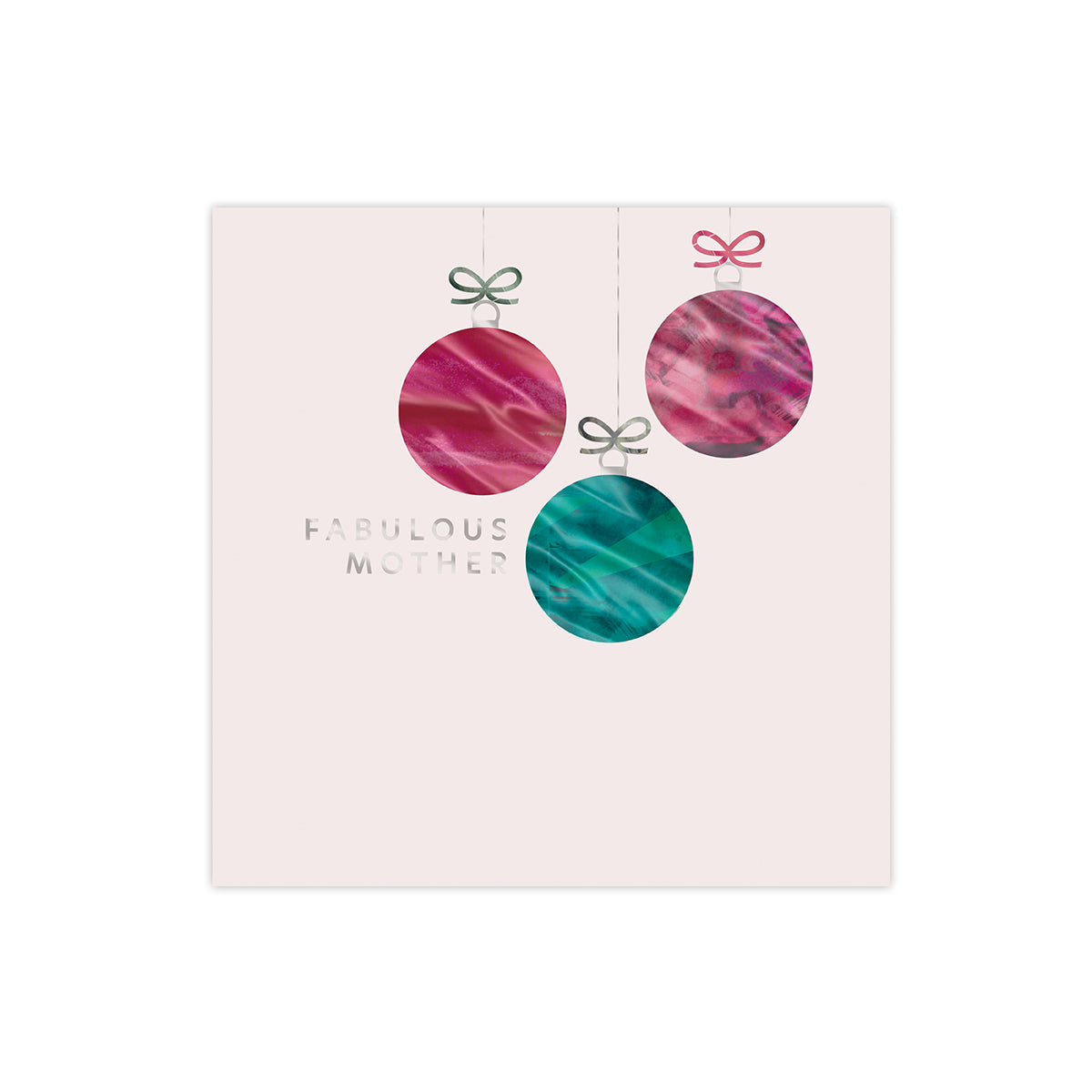 Hallmark Christmas Card For Mother - Fabulous Mother