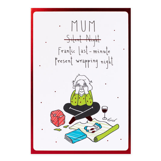 Hallmark Christmas Card - Last Minute Wrapping