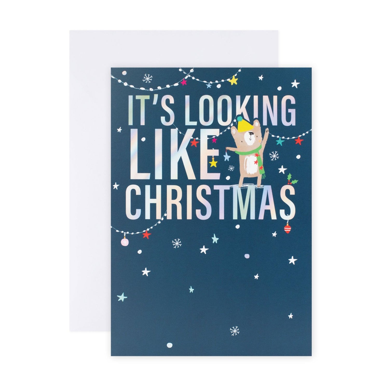 Creative Publishing by Hallmark Christmas Card - Festive Bear