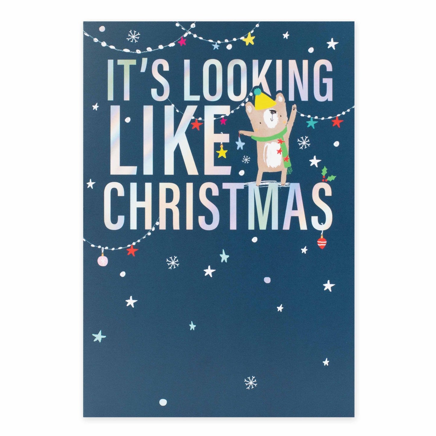 Creative Publishing by Hallmark Christmas Card - Festive Bear