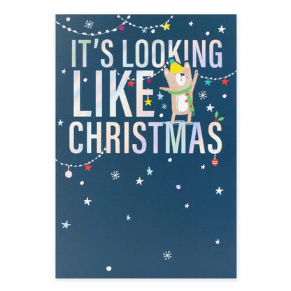 Creative Publishing by Hallmark Christmas Card - Festive Bear