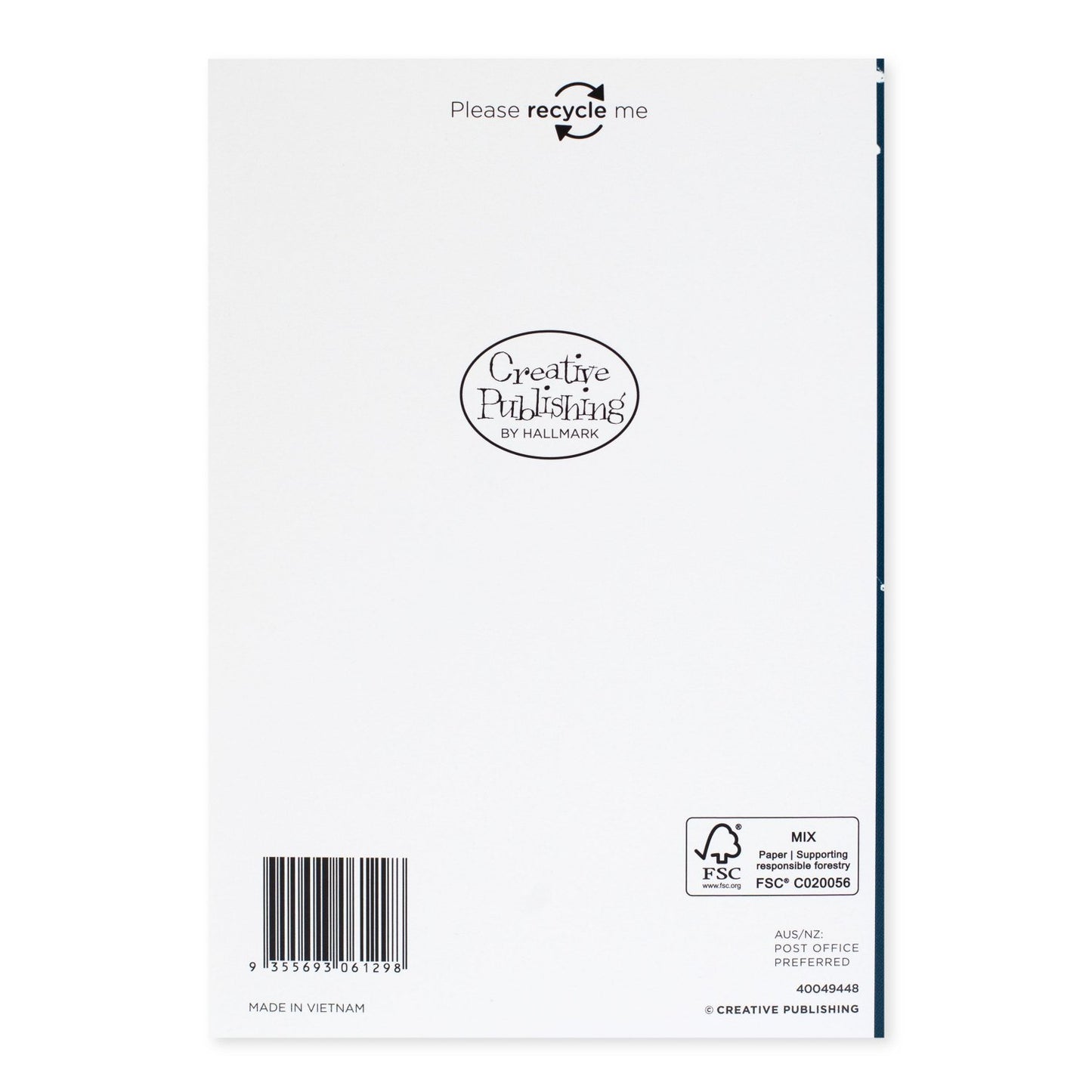 Creative Publishing by Hallmark Christmas Card - Festive Bear