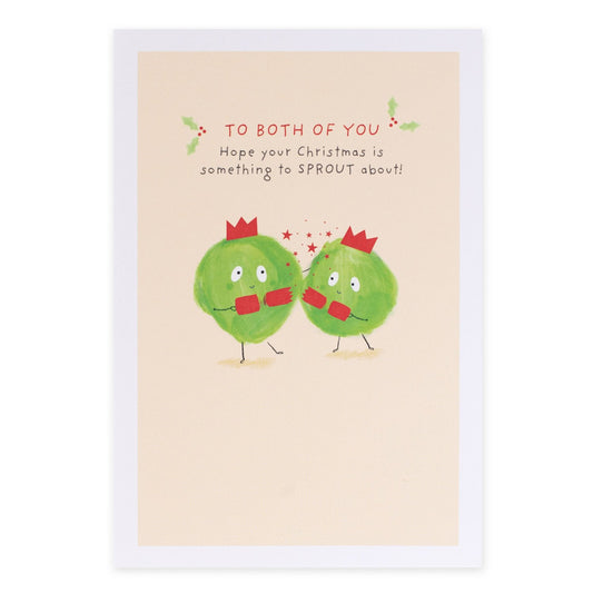 Hallmark Christmas Card For Both Of You - Brussel Sprouts