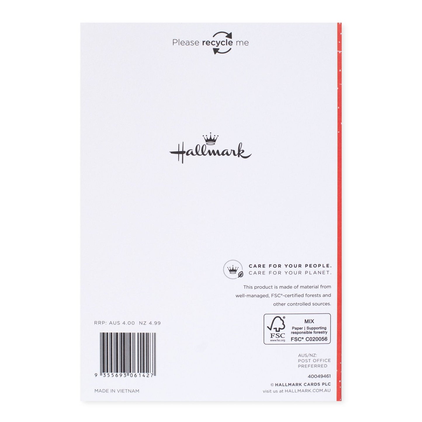 Hallmark Christmas Card For Grandparents - With Love