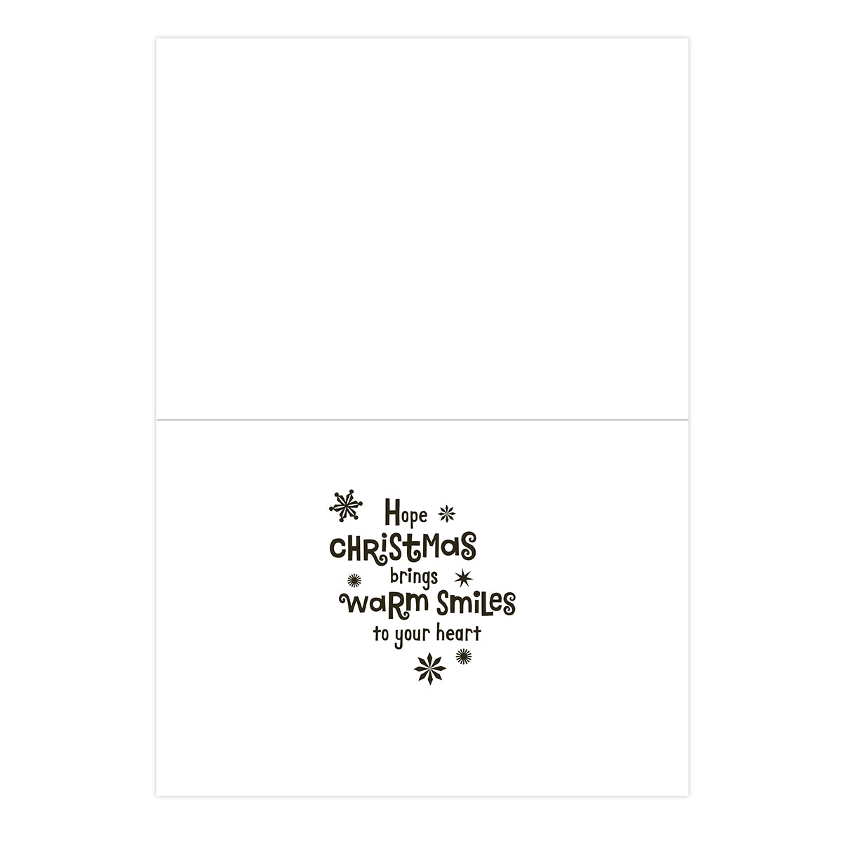 Hallmark Boxed Christmas Cards 10 Pack - Festive Puppy inside message featuring the text 'Hope Christmas brings warm smiles to your heart'.
