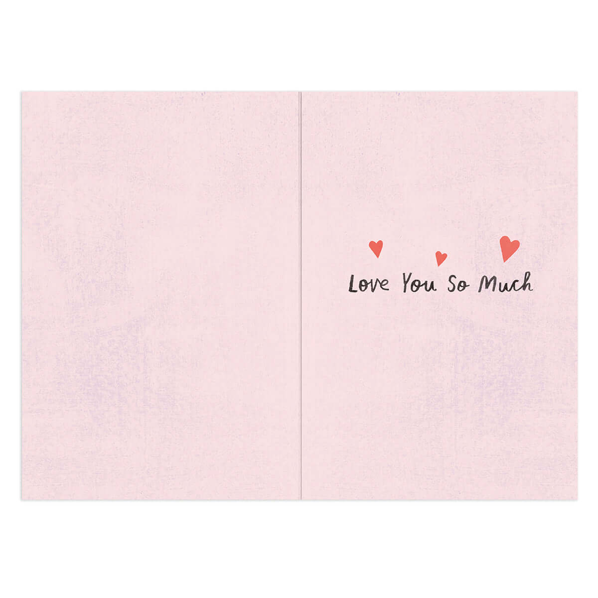 Hallmark Valentine's Day Card For Wife - My World interior featuring pink background with hearts and message 'Love You So Much'.