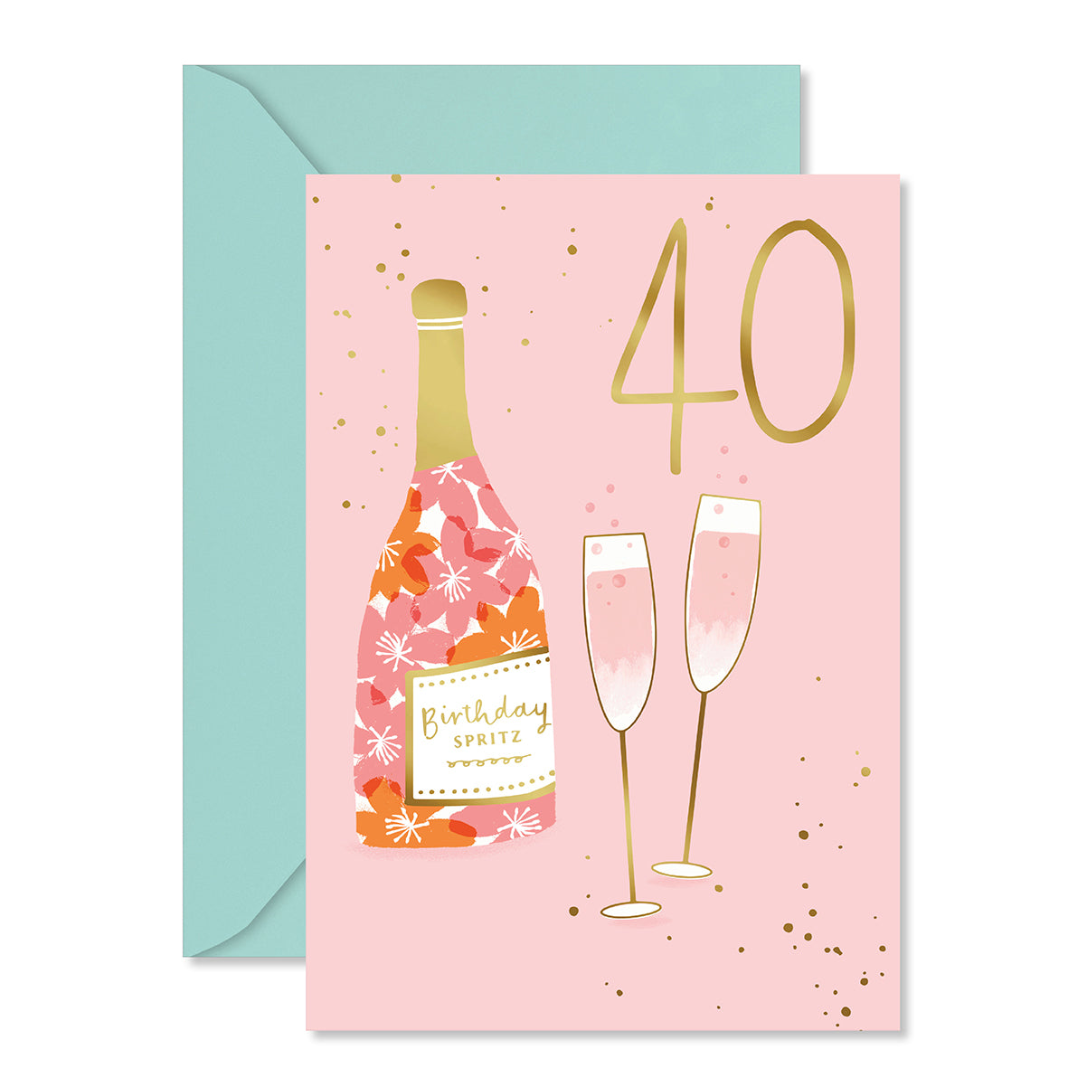 Hallmark 40th Birthday Card - Birthday Spritz