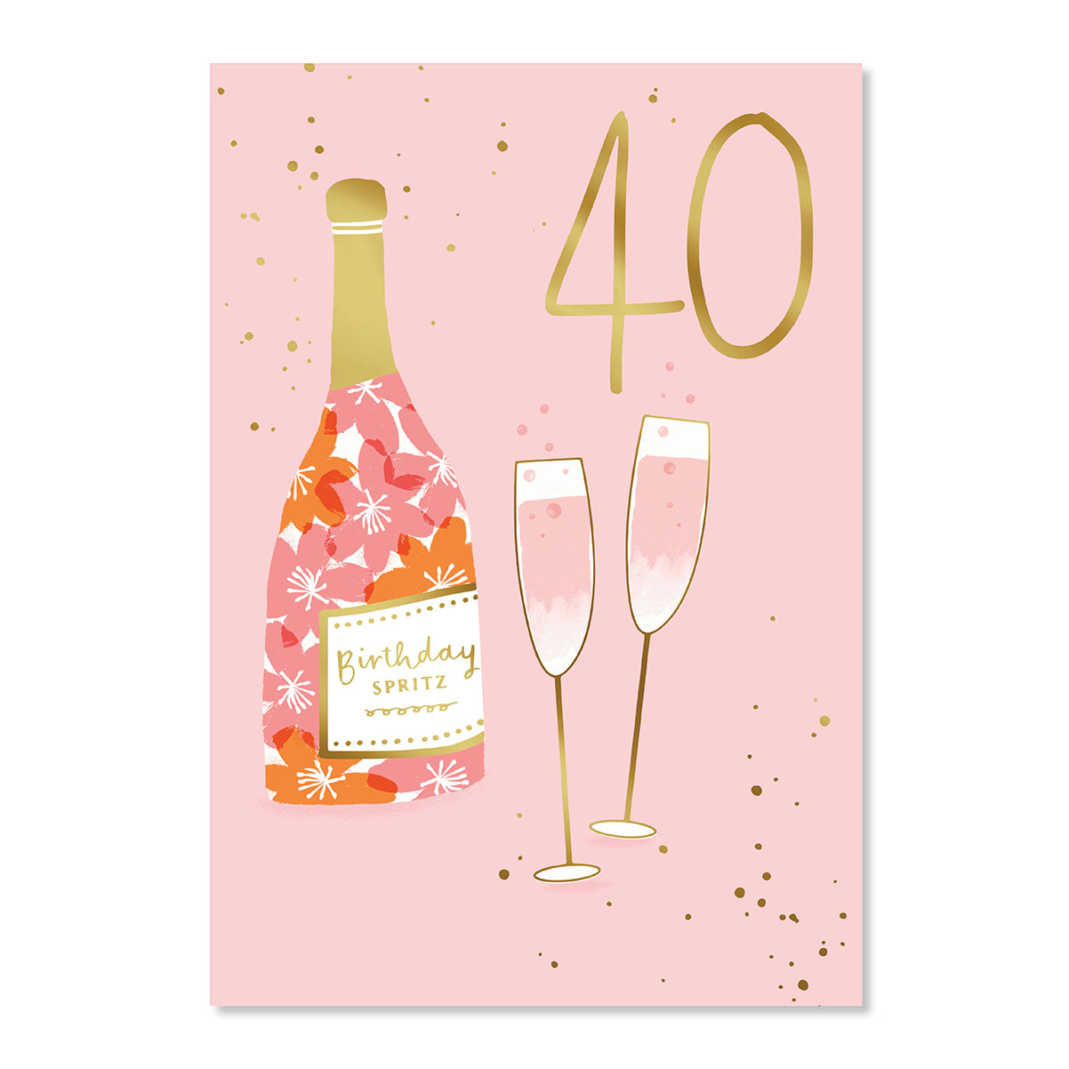Hallmark 40th Birthday Card - Birthday Spritz