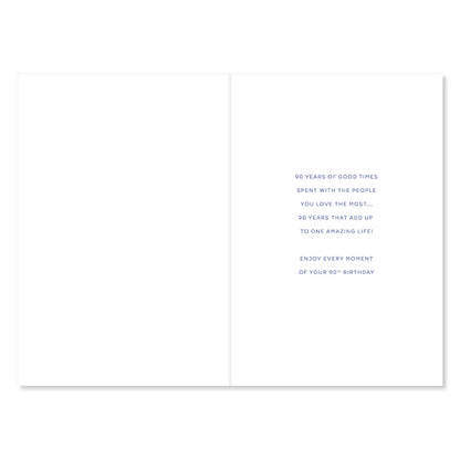 Hallmark 90th Birthday Card - Amazing Life
