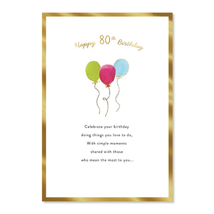 Hallmark 80th Birthday Card - Special Day