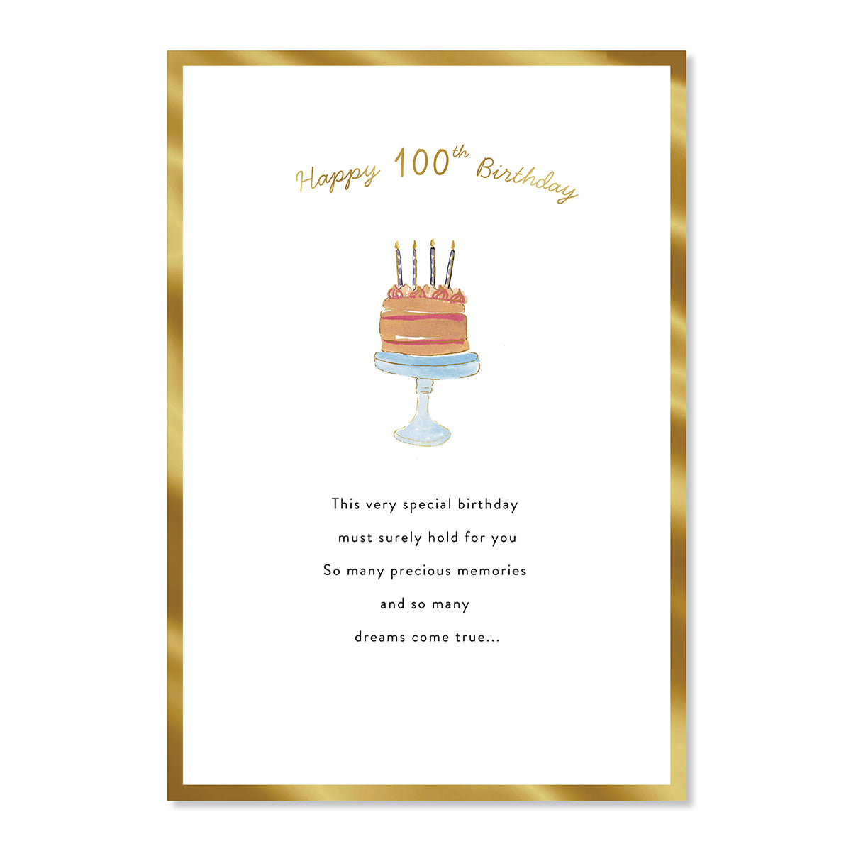 Hallmark 100th Birthday Card - Precious Memories
