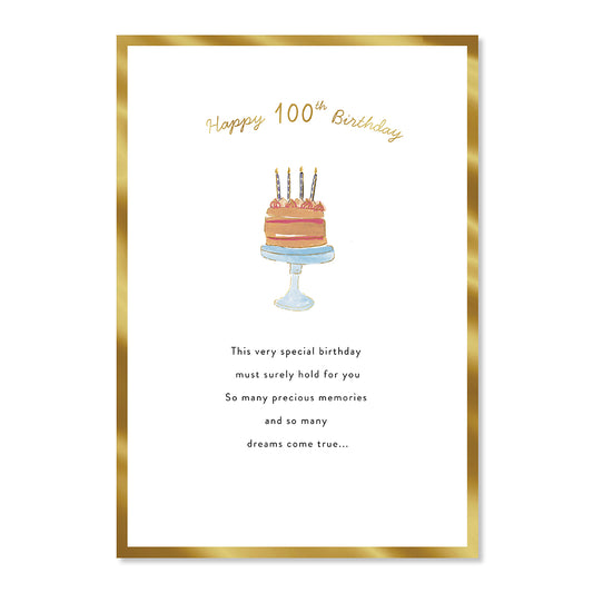 Hallmark 100th Birthday Card - Precious Memories