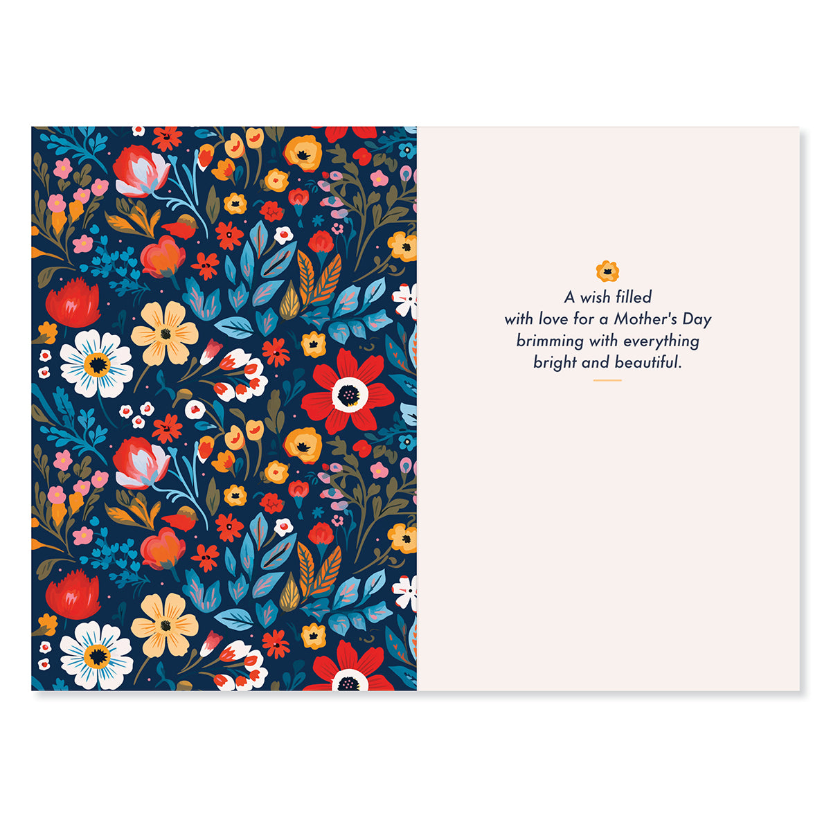 Hallmark Mother's Day Card For Grandma - Especially For You, floral illustrations, inside design with heartfelt message on cream background.