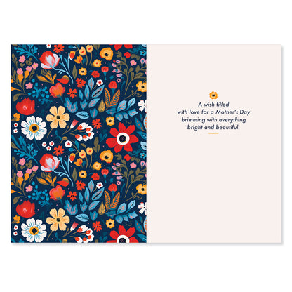 Hallmark Mother's Day Card For Grandma - Especially For You, floral illustrations, inside design with heartfelt message on cream background.