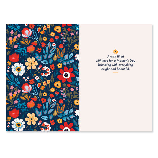 Hallmark Mother's Day Card For Grandma - Especially For You, floral illustrations, inside design with heartfelt message on cream background.