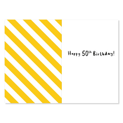 Hallmark 50th Birthday Card - Cool Cucumber