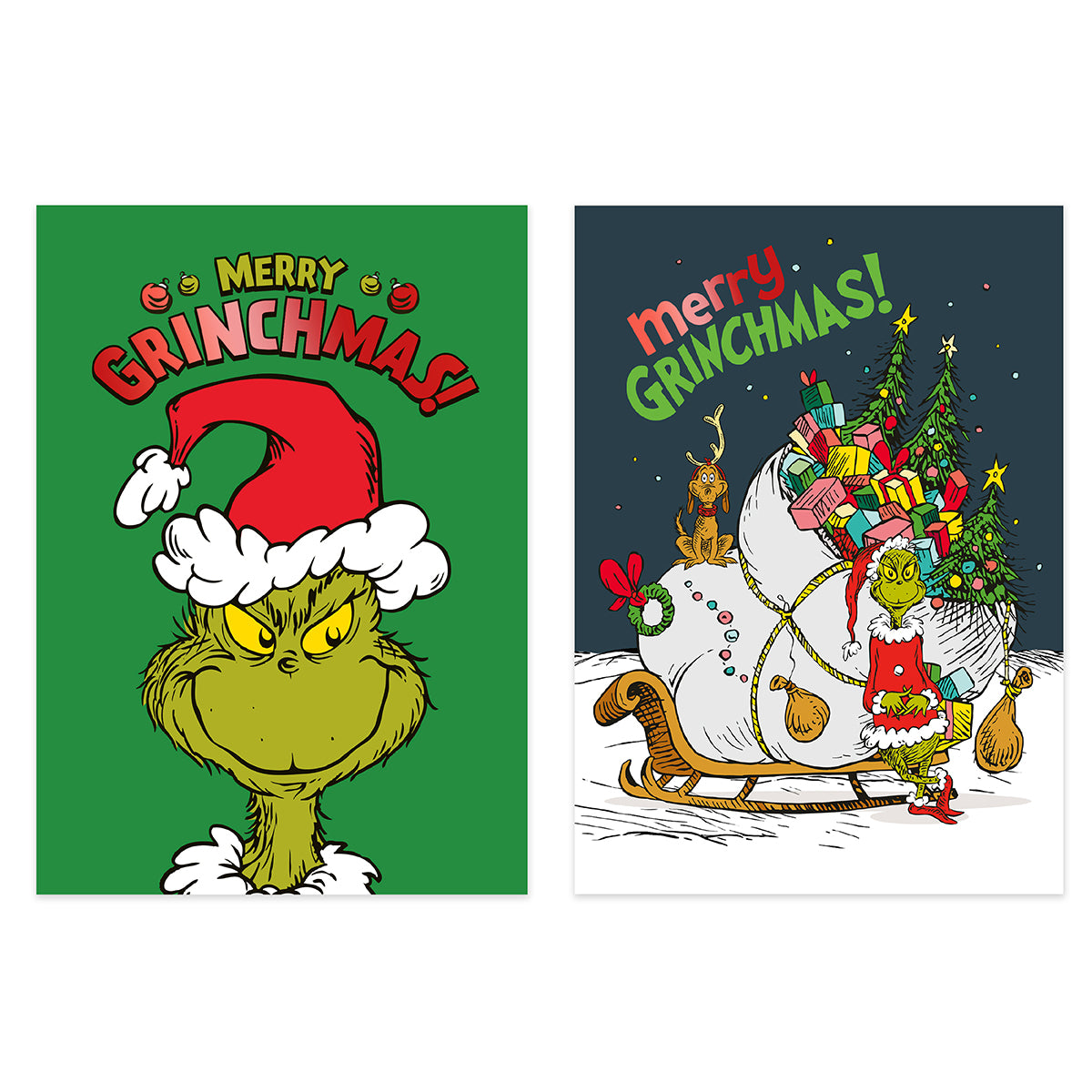 Hallmark Boxed Christmas Cards 8 Pack - The Grinch