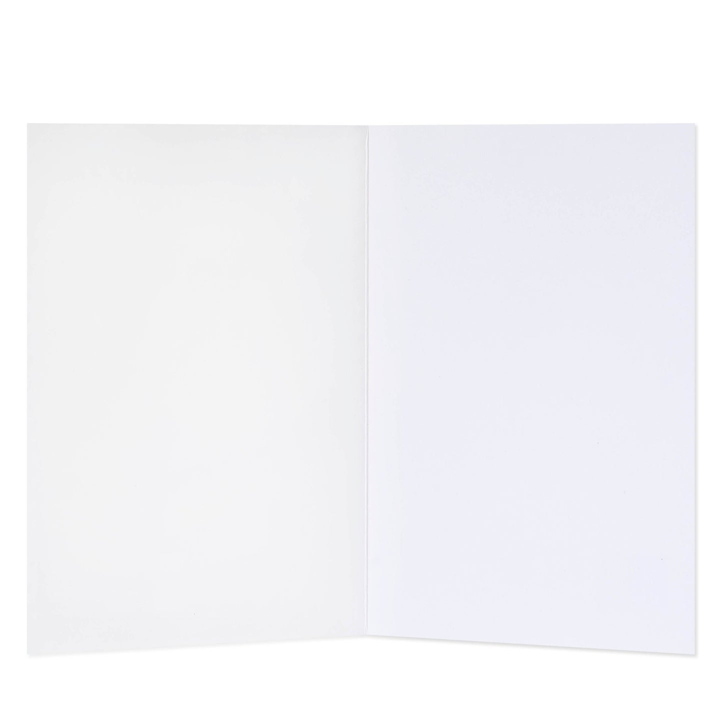Hallmark Blank Card - Queen for a day, blank interior view, white paper, minimalistic design for personal messages.
