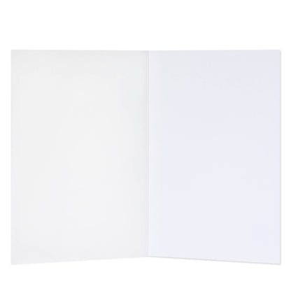 Hallmark Blank Card - Queen for a day, blank interior view, white paper, minimalistic design for personal messages.