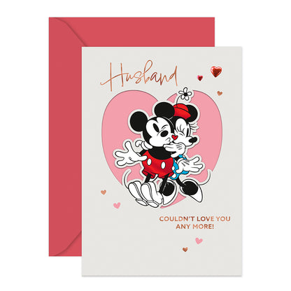 Hallmark Disney Mickey Mouse Valentine's Day Card - For My Husband