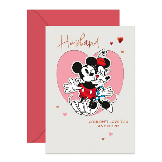 Hallmark Disney Mickey Mouse Valentine's Day Card - For My Husband