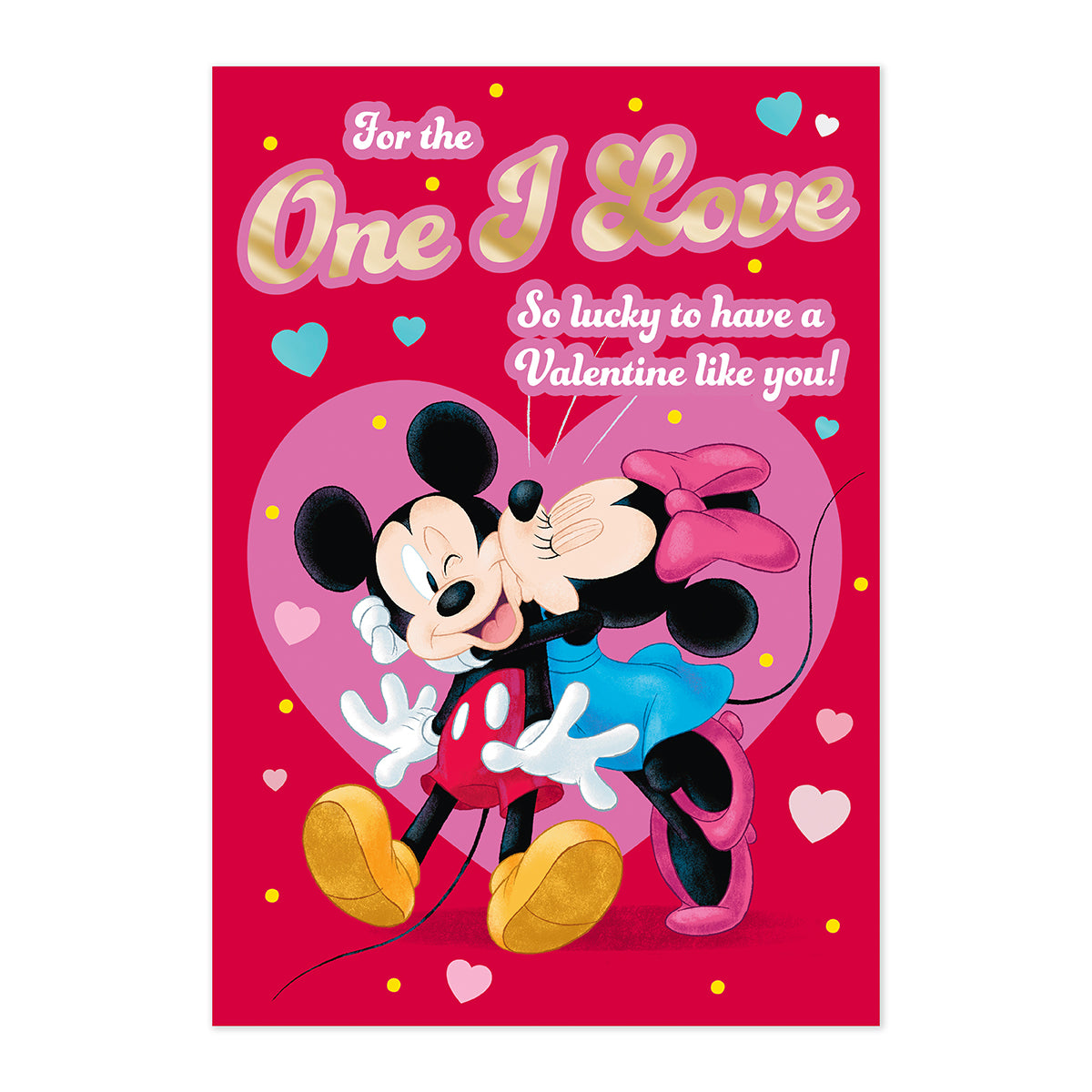 Hallmark Disney Mickey Mouse Valentine's Day Card - One I Love
