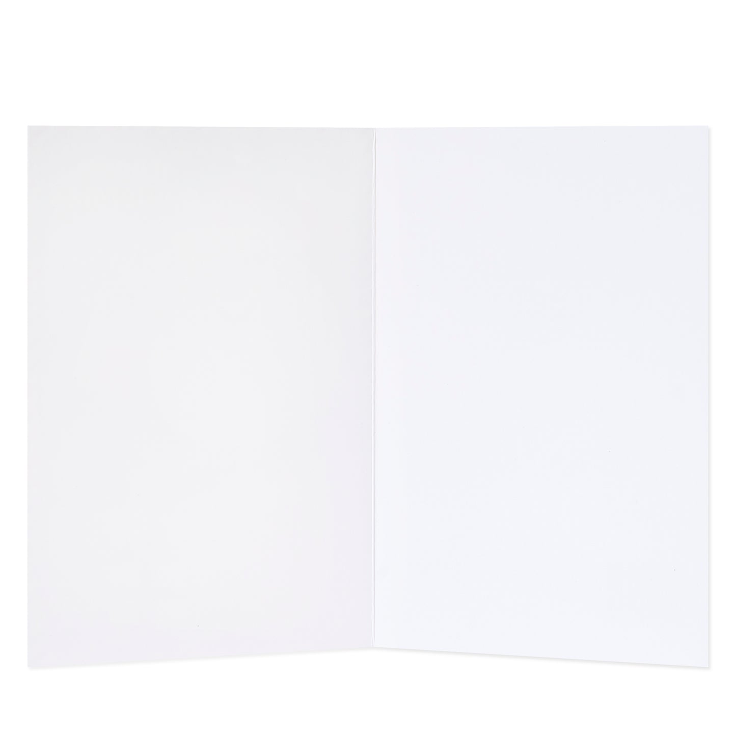 Hallmark Valentine's Day card - You're The One, blank inside view, showcasing clean white pages for personal message.