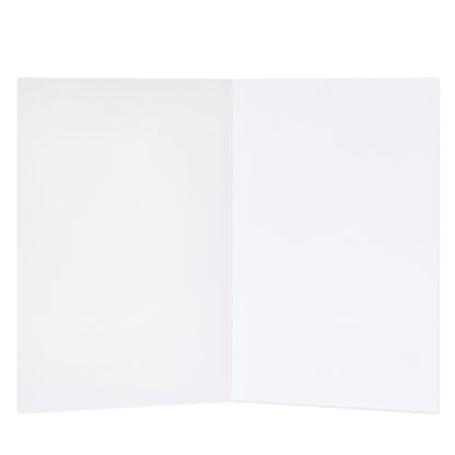 Hallmark Valentine's Day card - You're The One, blank inside view, showcasing clean white pages for personal message.