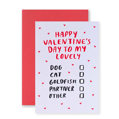 Hallmark Valentine's Day Card - Happy Valentine's Day To My Lovely…..