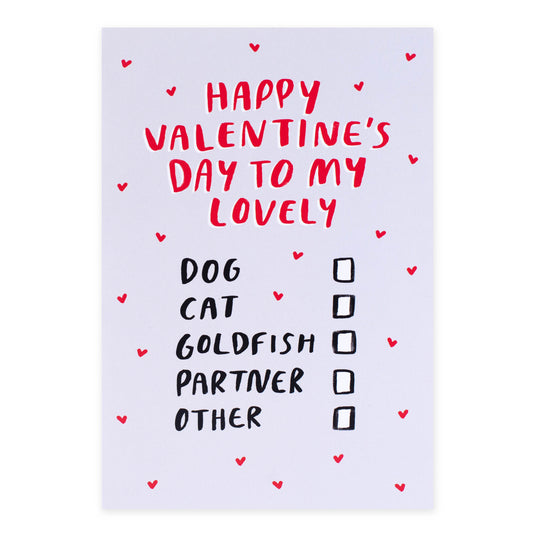 Hallmark Valentine's Day Card - Happy Valentine's Day To My Lovely…..